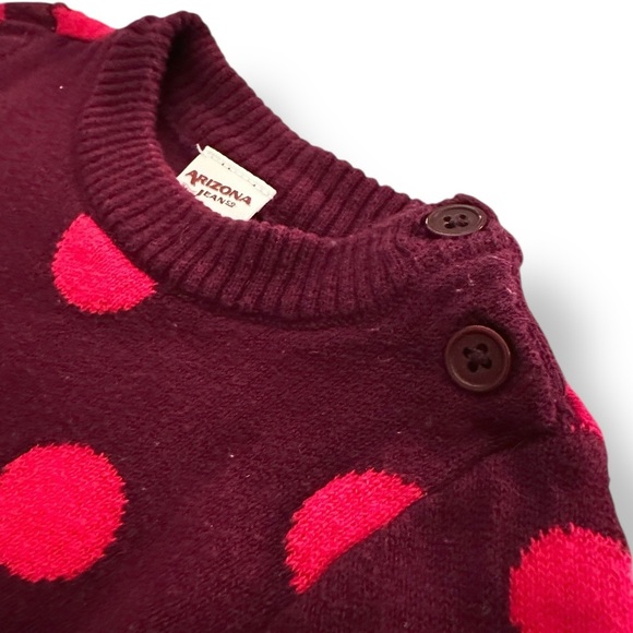 Arizona Jeans Co. | Infant Polka Dot Sweater (9 mos) - Picture 2 of 4